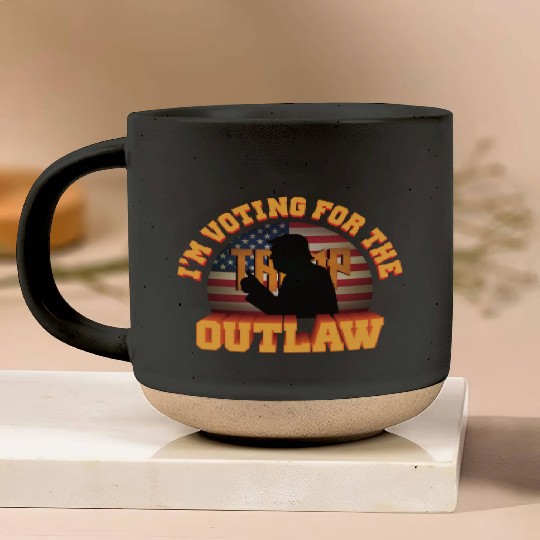 I'm Voting For The Outlaw - 2024 Election Pottery Mugs