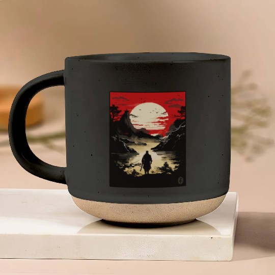 Edo Japan: The Peace of a Samurai Pottery Mugs