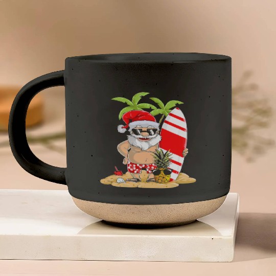 Santa Funny Christmas In July Pottery Mugs