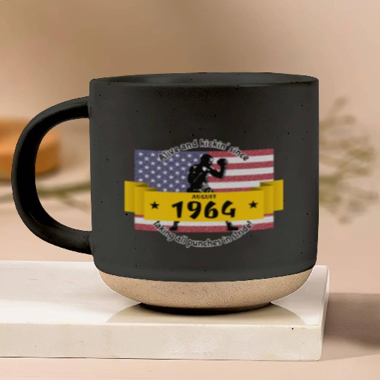 60th birthday Alive and kickin since 08/1964 Pottery Mugs