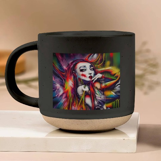 Ghost Witch Vampire Girl Dreams Pop Street Art Pottery Mugs