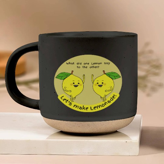 let us make lemonade Pottery Mugs