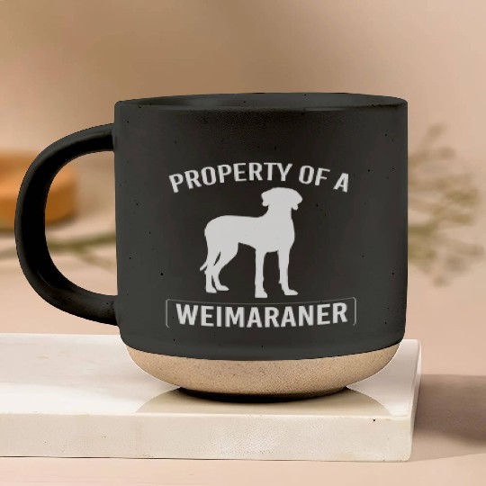 Weimaraner Dog Owner Humor Funny Weimaraner Lover Pottery Mugs