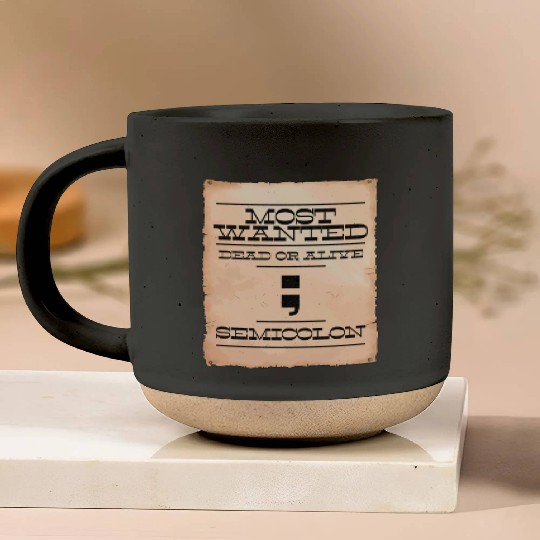Semicolon programmer Most Wanted funny joke IT Pottery Mugs