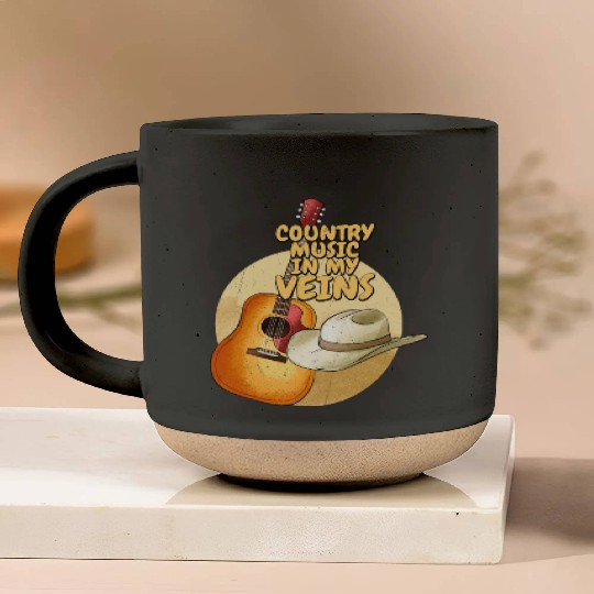 Country Music In My Veins Western Cowboy Pottery Mugs