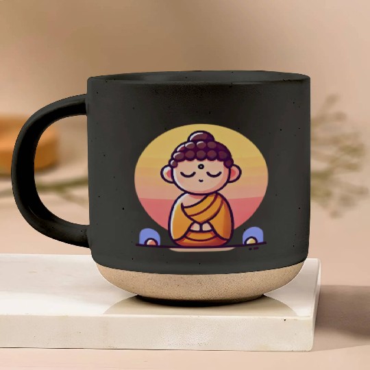 Tiny Buddha Pottery Mugs
