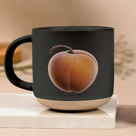 Apricot Realistic Pottery Mugs