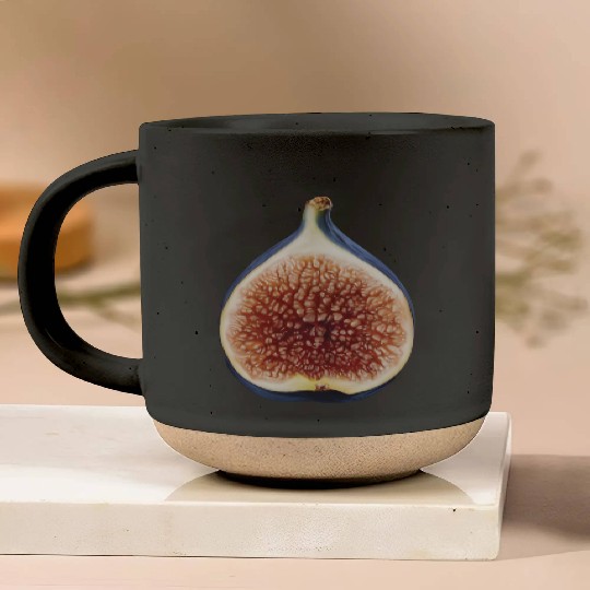 Fig Realistic Pottery Mugs