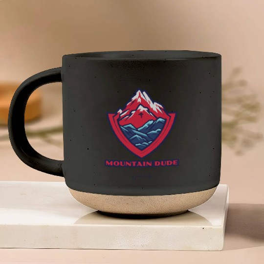 mountain dude Pottery Mugs