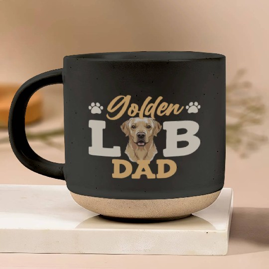 Labrador GOLDEN LAB DAD Labrador Owner Men Pottery Mugs