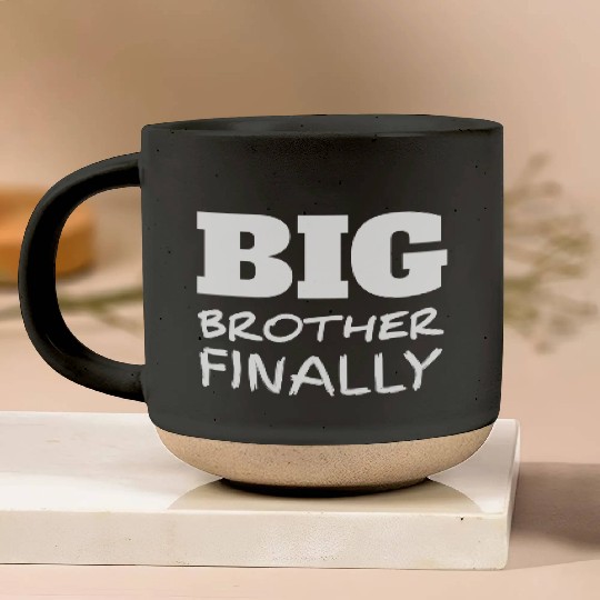 Big Brother Finally Pottery Mugs