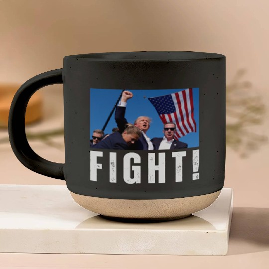 Fight Trump Design Pottery Mugs