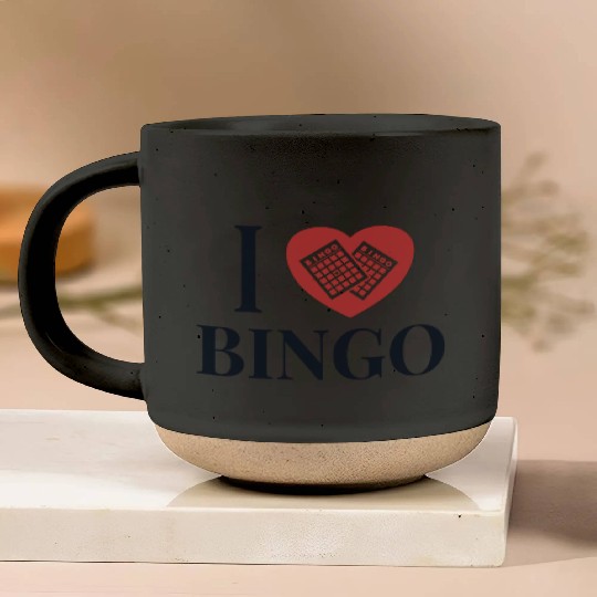 I love Bingo Daubers Professional Caller Bingo Pottery Mugs