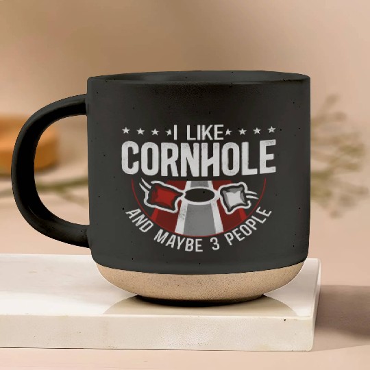 Cornhole Team Bean Bag Player Pottery Mugs