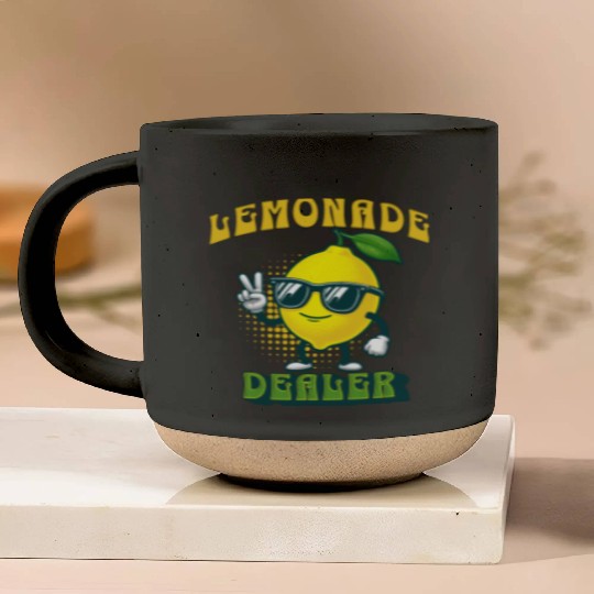 Lemonade Dealer Lemon Juice Stand Store Staff Pottery Mugs