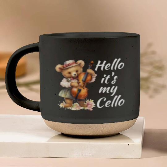 Hello it's my Cello Orchestra Musicians Pottery Mugs