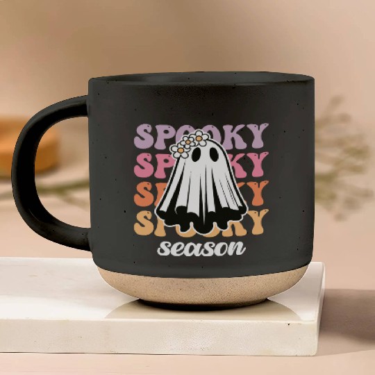 Halloween Spooky Season Pottery Mugs