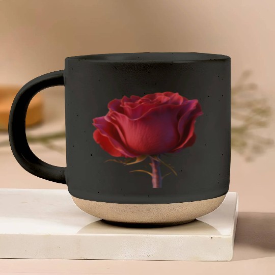 the rose nature design Pottery Mugs