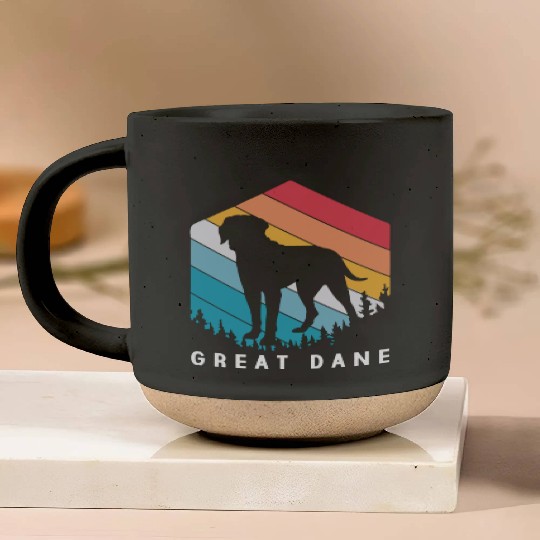 Retro Dog Lovers Great Dane For Great Dane Dad Pottery Mugs