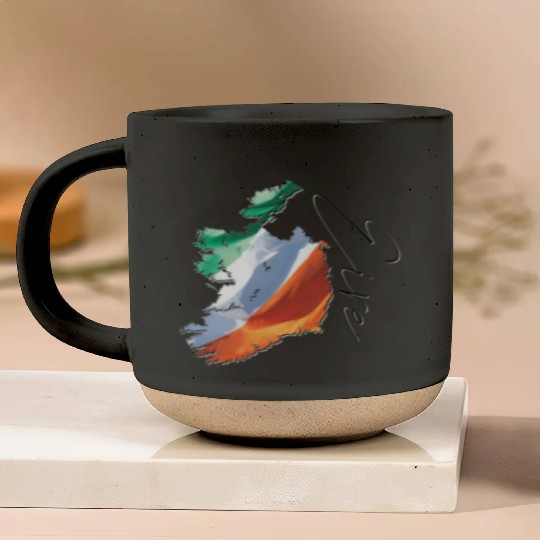 Ireland | Real Flag | Flag Map IR Pottery Mugs