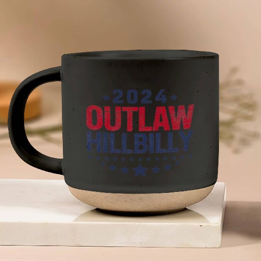 Trump Vance 2024 Outlaw Hillbilly US Flag Pottery Mugs