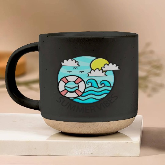 Summer Vibes Pottery Mugs