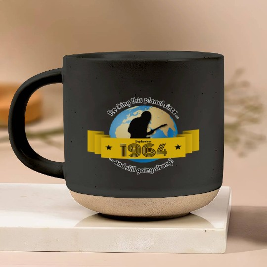 60th birthday Rocking this planet since 09/1964 Pottery Mugs