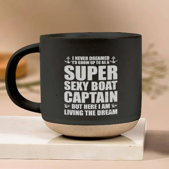 Super Sexy Boat Captain Pottery Mugs