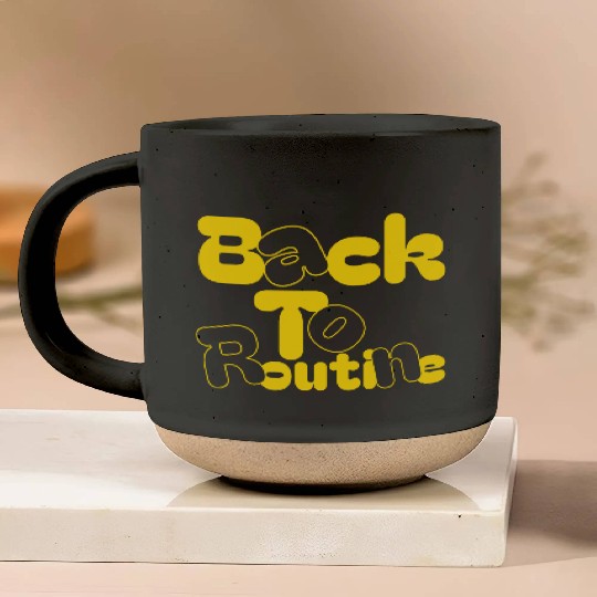 Back to routine Pottery Mugs, back to school gift