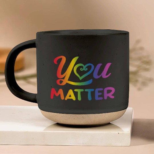 LGBT You Matter Transgender Lesbian Rainbow Gay Pottery Mugs