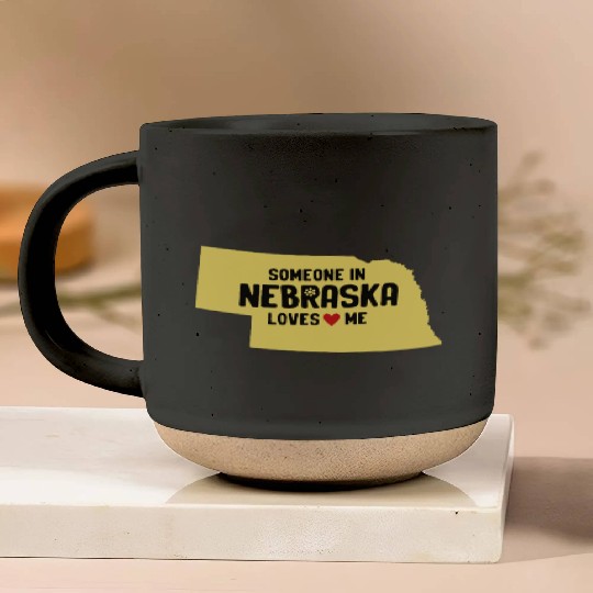 Someone In Nebraska Loves Me Pottery Mugs