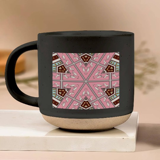 eyes on nature mandala Pottery Mugs