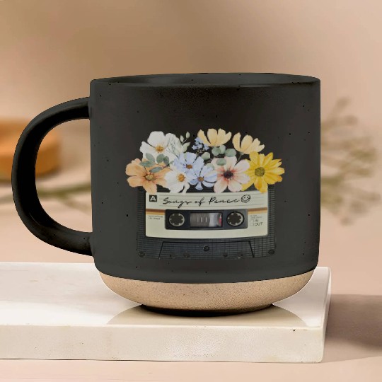 Songs of peace cassette tape Pottery Mugs