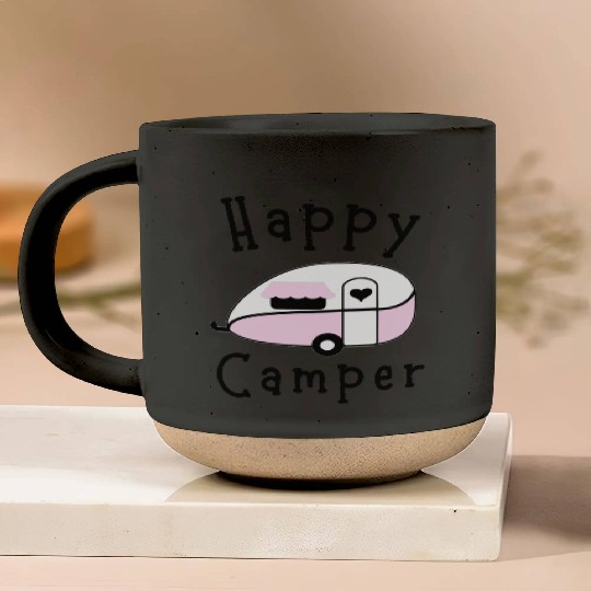Happy Camper - Camping Pottery Mugs