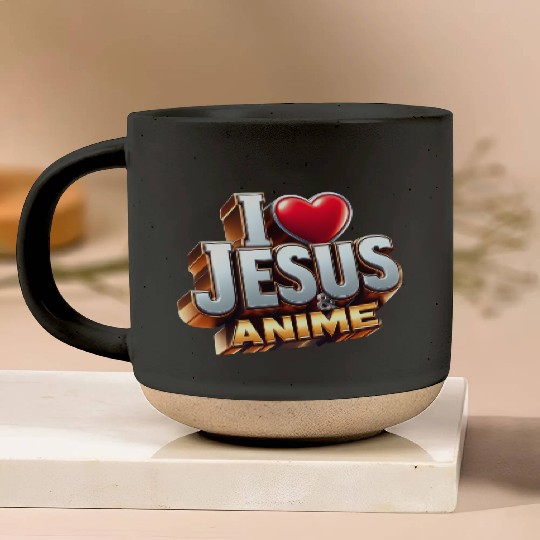 I Love Jesus & Anime Pottery Mugs