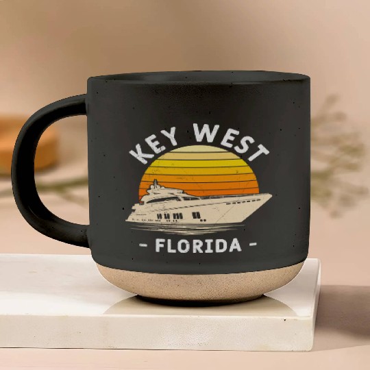 KEY-WEST FLORIDA Sailing Sunshine-State West Keys Pottery Mugs