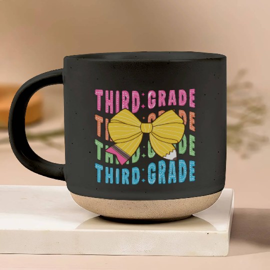 3rd Grade Teacher Pencil Coquetteheartpre-kinderga Pottery Mugs