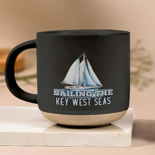 West Keys SAILING THE KEY-WEST SEAS Sailor Pottery Mugs