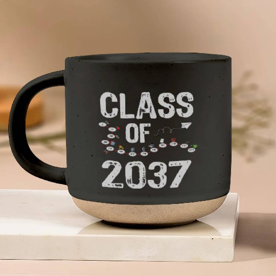 Funny Class of 2037 Grow With Me Back To School Pottery Mugs