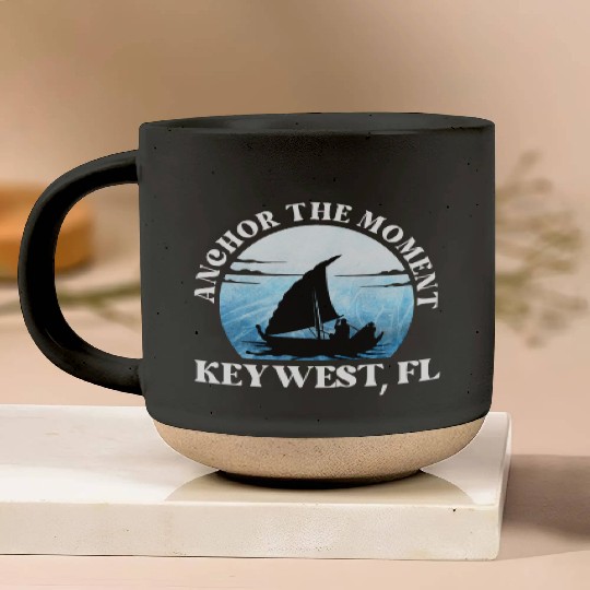 Florida ANCHOR THE MOMENT KEY-WEST, FL Vintage Pottery Mugs