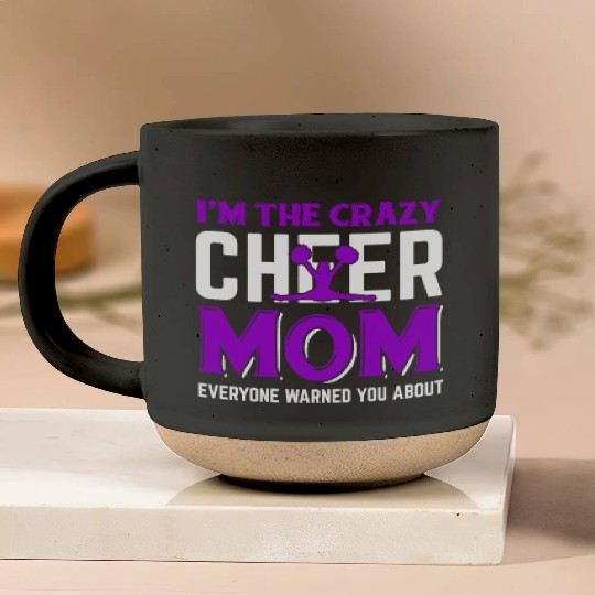 Crazy Cheer Mom Cheerleading Mommy Mother's Day Pottery Mugs