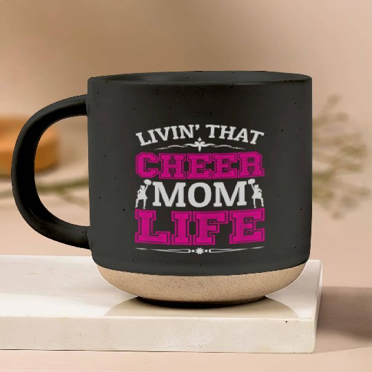 Living Cheer Mom Life Cheerleading Mother's Day Pottery Mugs