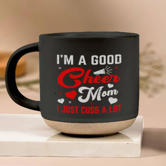 A Good Cheer Mom Cheerleading Mommy Mother's Day Pottery Mugs