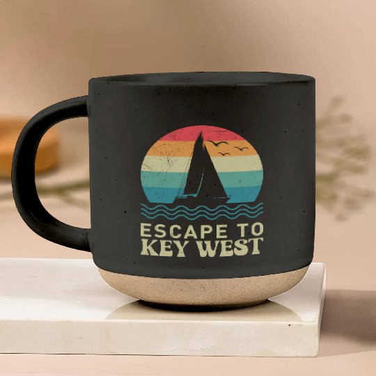 Florida ESCAPE TO KEY-WEST Sailing Florida Pottery Mugs