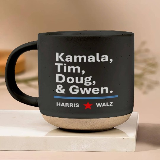 Harris & Walz | Kamala, Tim, Doug & Gwen Pottery Mugs