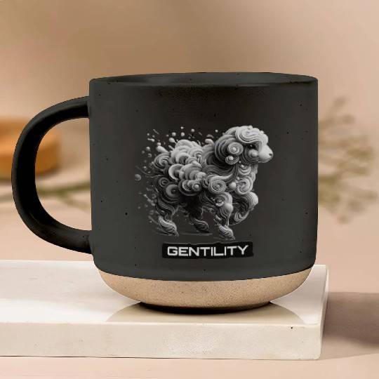 Gentle Lamb: Embrace Gentility Pottery Mugs
