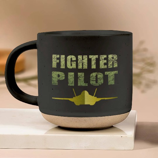 Fighter Pilot F-35 Art Design Pottery Mugs