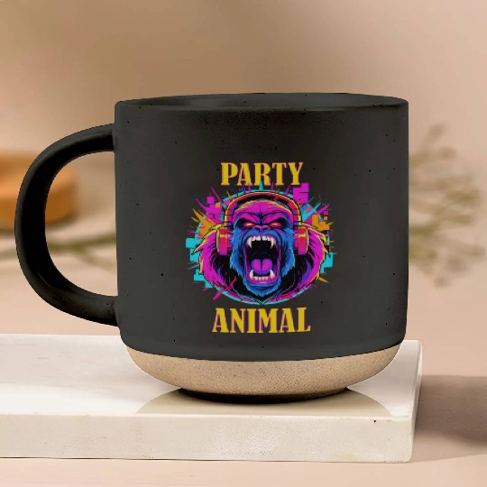 Party Animal Gorilla Style - Pottery Mugs Design