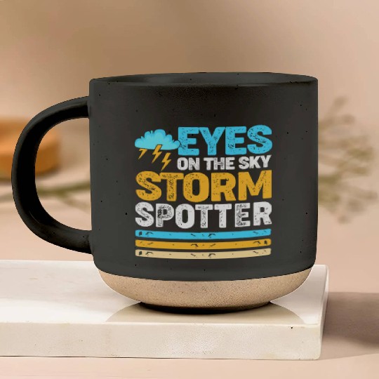 Retro Meteorologist Eyes On The Sky Strom Spotter Pottery Mugs