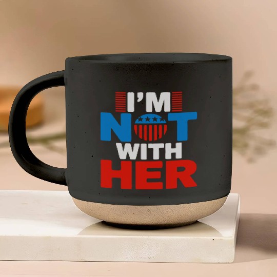 I'm Not With Her Kamala Harris 2024 Presidential E Pottery Mugs